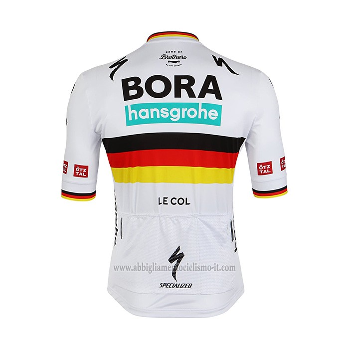 2022 Cycling Jersey Bora-hansgrone White Short Sleeve and Bib Short
